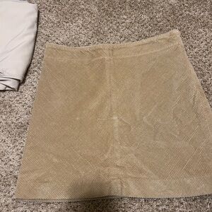 Banana Republic Beige Corduroy Mini Skirt